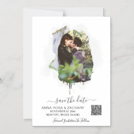 *~* AR6 Bröllop spara datum QR-kod - webbplats Magnetisk Inbjudningskort