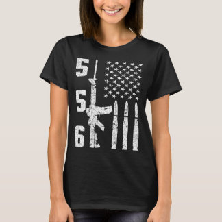 Ar-15 American Flagga - Ar15 Rifle Sling Gift Gun T Shirt