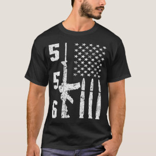 Ar-15 American Flagga - Ar15 Rifle Sling Gift Gun T Shirt