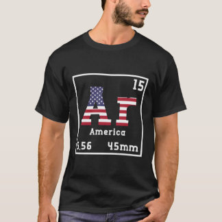 Ar-15 Amerika 556 45 mm luscastic Pro 2:n Ame T Shirt