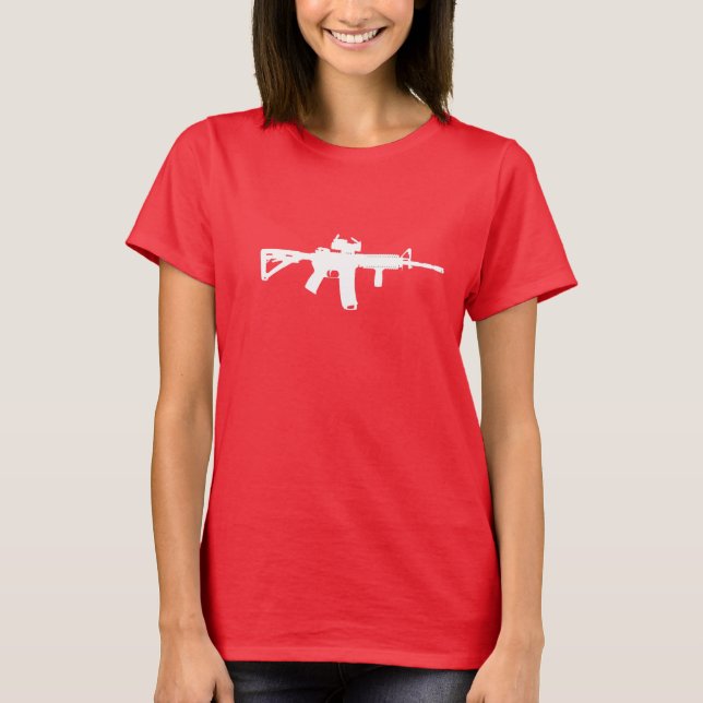 AR-15 Ar dig lycklig känsla? Tee (Framsida)
