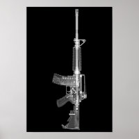 AR-15 CT-avsökning/röntgenposter