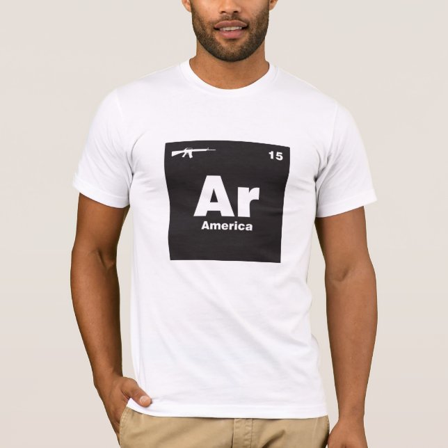 AR-15 Gun, AR15 Rifles design för manar T-Shirt (Framsida)