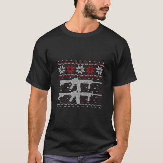 Ar 15 Stil Rifle God jul 2:a ändring Gif T Shirt