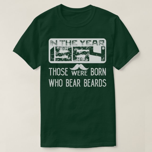 År 1964 föddes de som bär skägg t shirt (Design framsida)