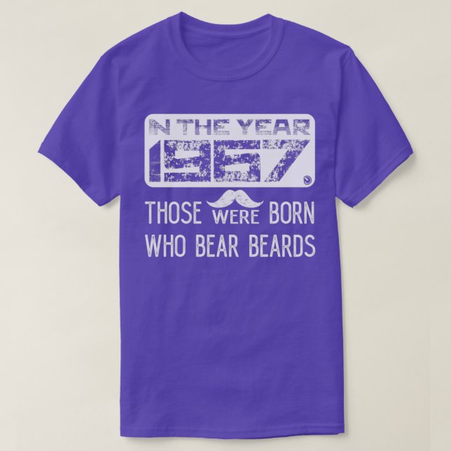 År 1967 föddes de som bär skägg t shirt (Design framsida)