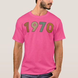 År 1970 Länge leve 70-talet retro färger vän T Shirt