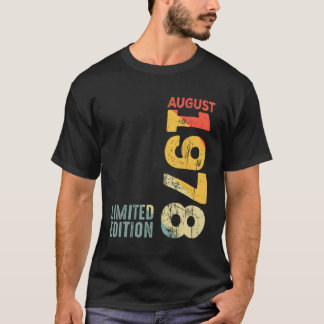 År 1978 augusti 1978 Retro 1978 Vintage 1978 Sinc T Shirt