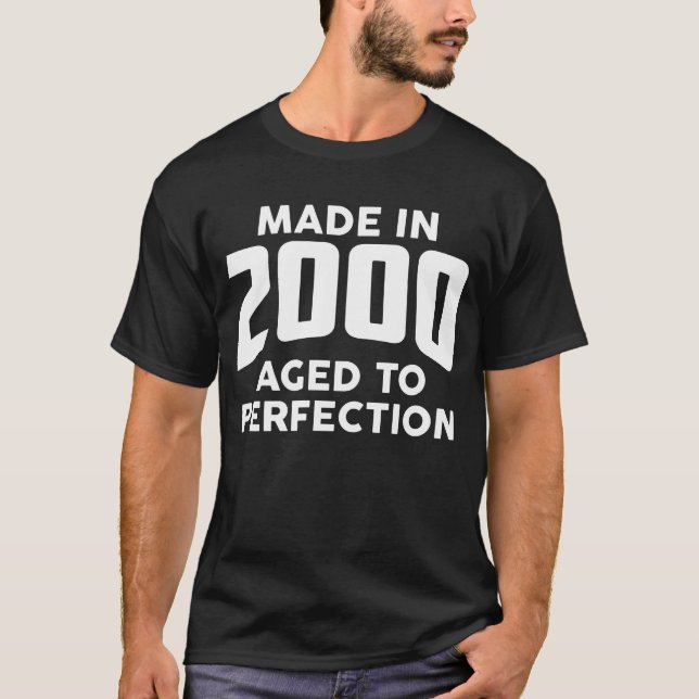 År 2000 gjordes Åldraser för att hålla födelsedags T Shirt (Framsida)