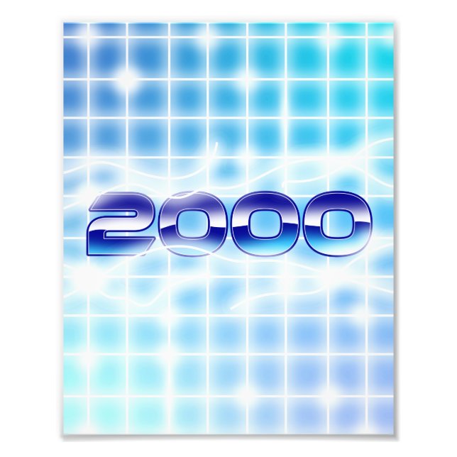 År 2000 grafik fototryck (Framsidan)