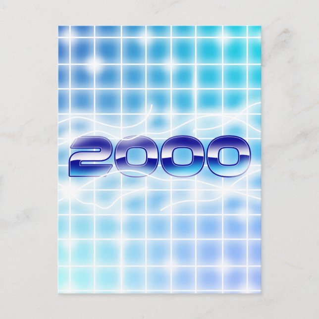 År 2000-grafik vykort (Framsida)