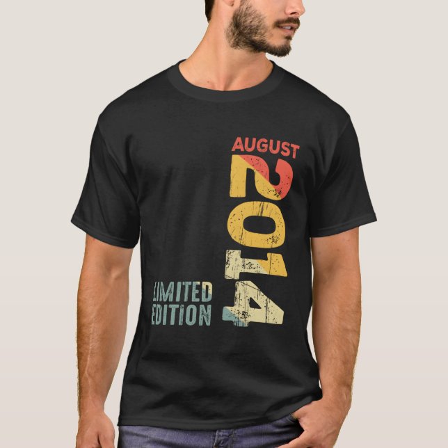 År 2014 augusti 2014 2014 2014 Sedan 2014 T Shirt (Framsida)
