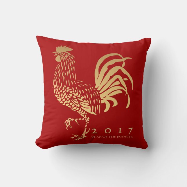 År 2017: anpassadet Red Pillow i Tupp Kudde (Framsida)