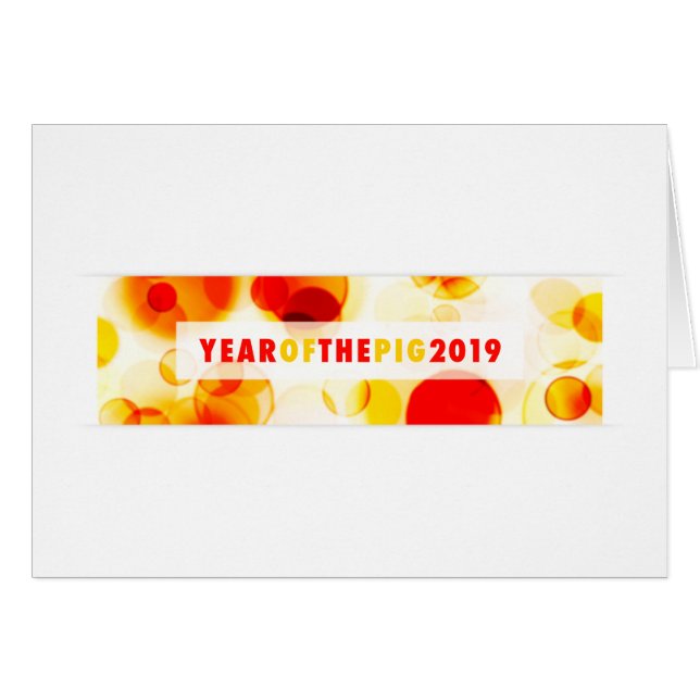 År 2019: Bokeh-banderollen Gris OBS Kort (Framsidan Horizontal)