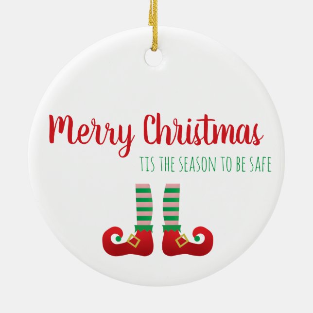 År 2020 är en berömd julhälsande Grönt Julgransprydnad Keramik (Baksidan)