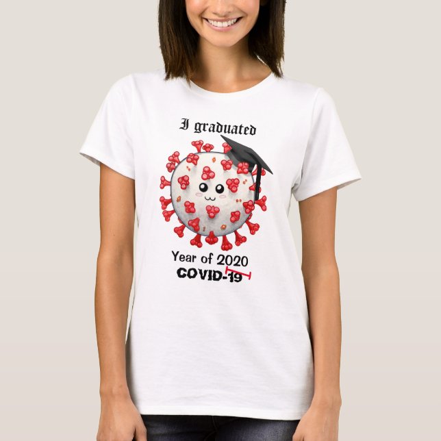 år 2020 studenten Coronavirus COVID-19 student T Shirt (Framsida)