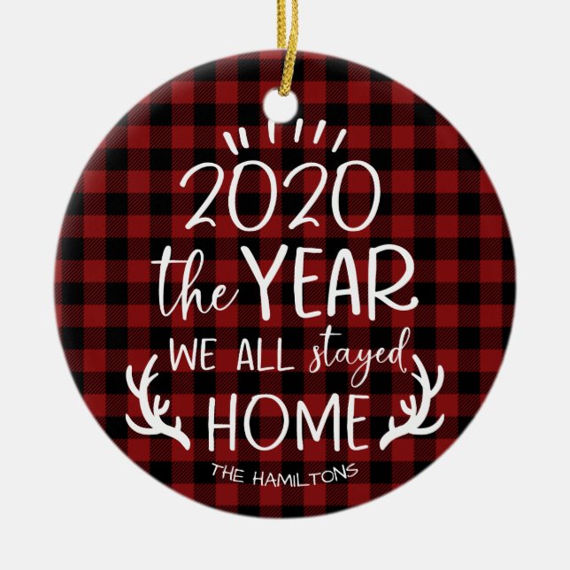 År 2020 var det 2020-årsjubileum. julgransprydnad keramik (Framsidan)