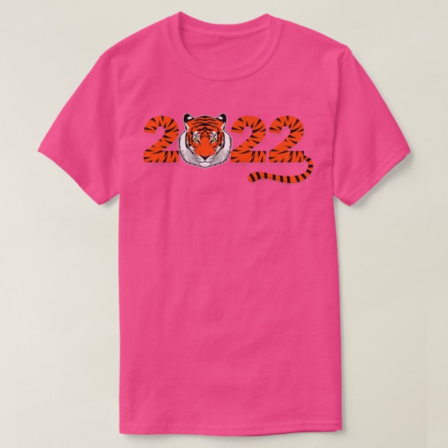 År 2022 för tigern  t shirt (Design framsida)