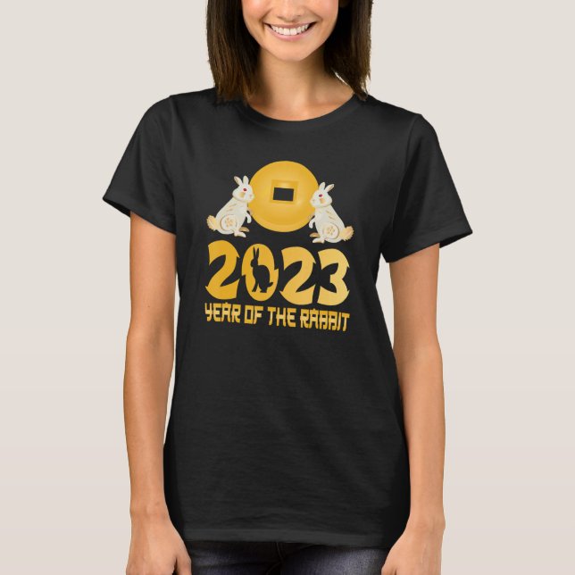 År 2023 för kaninerna Lycklig T Shirt (Framsida)