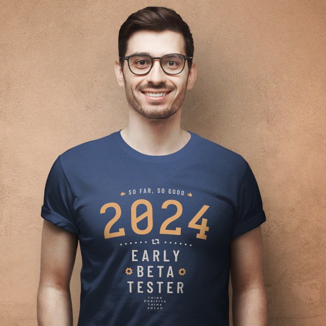 År 2024 Beta Tester Funny T Shirt (Year 2024 Beta Tester Funny Geek T-Shirt)