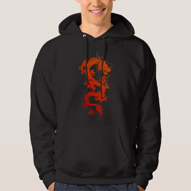 År 2024 för den kinesiska måndagen 2024 hoodie (Framsida)