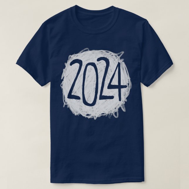 År 2024 t shirt (Design framsida)