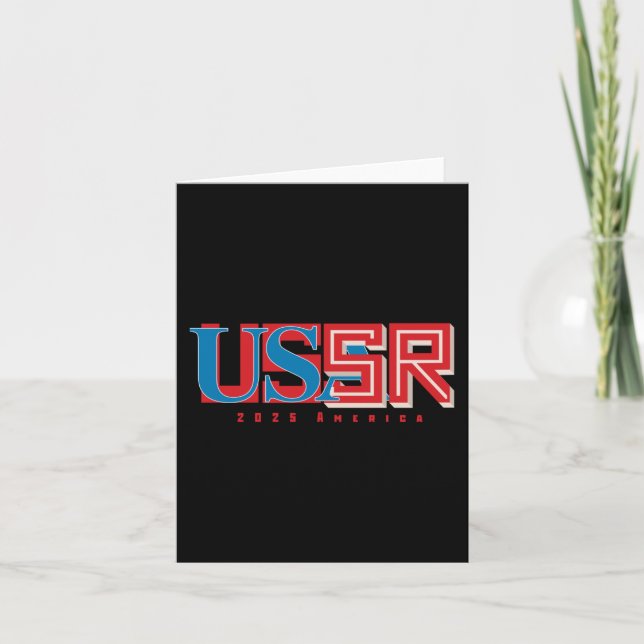 Är 2025 USA på väg till Ussr? Kort (Framsida)