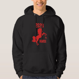 År 2026 för hästen hoodie