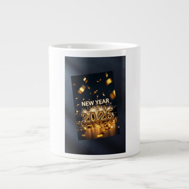 År 2026 – Fresh Start Greet Specialty Mugg Jumbo Mugg (Framsidan)