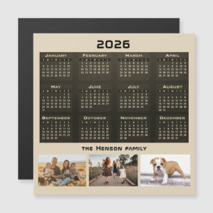 År 2026, kalender 3, familjens fotokollage