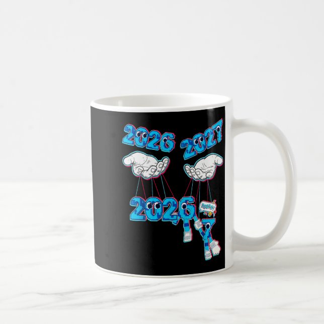 År 2027 7 67 Meme Hand Kaffemugg (Höger)