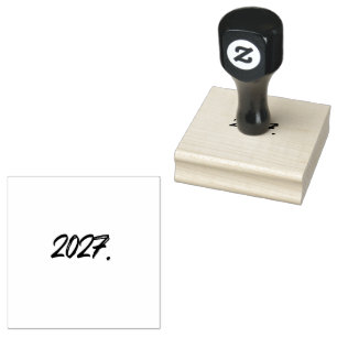 År 2027 Måla Bläck Pensel Typografi Stämpel