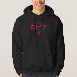 År 2147 Futuristisk Cyberpunk Sci-Fi Hoodie