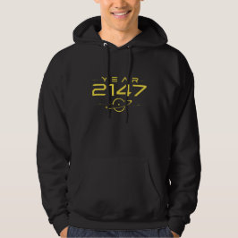 År 2147 Futuristisk Sci-Fi Streetwear Hoodie