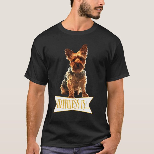 Är A Yorkie Yorkshire Terrier T Shirt (Framsida)