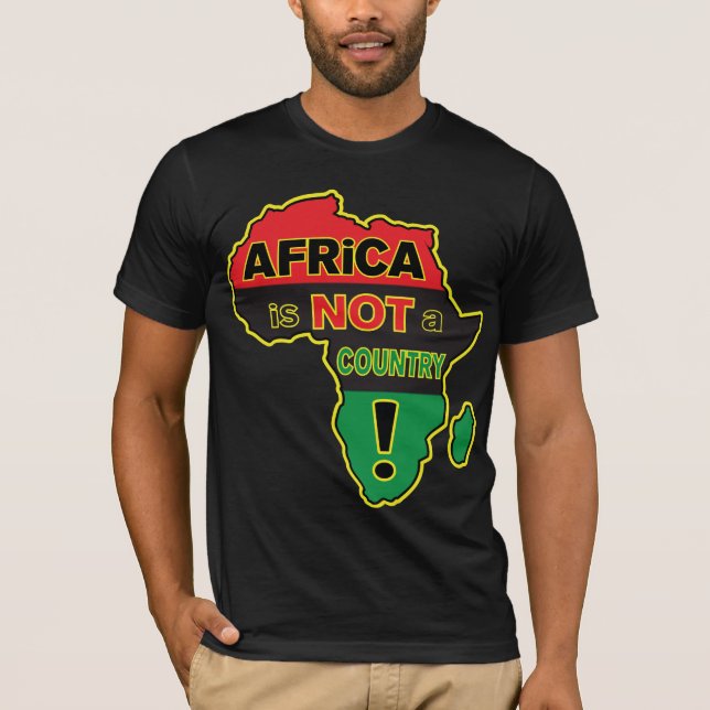 "Är afrikan INTE ett land! "RBG-utslagsplats Tröja (Framsida)