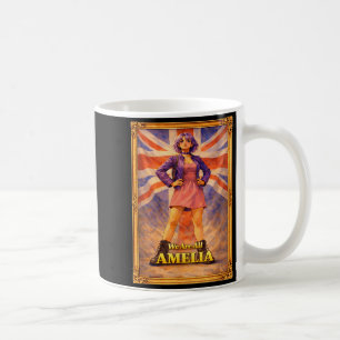 Är amelia union jack vintage brittisk Storbritanni Kaffemugg