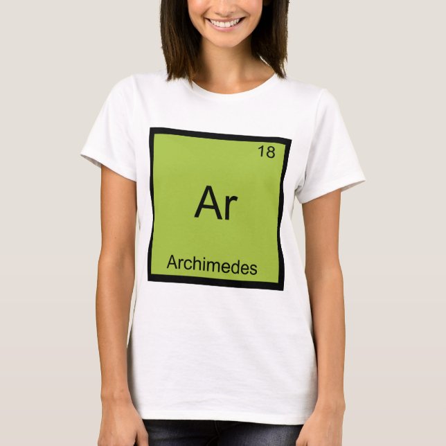 Ar - Archimedes Rolig Kemitecken T-shirt (Framsida)