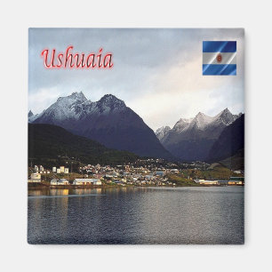 AR - Argentina - Ushuaia efter natt Magnet