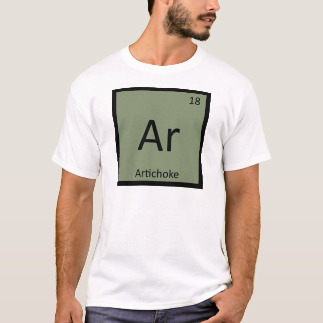 Ar - Artichoke Grönsakskemi Periodiska Systemet Tee (Framsida)