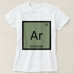 Ar - Artichoke Vegetable Chemistry Periodic Bord Tee