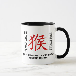 År av apan mugg
