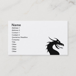 År av draken - drakehuvud visitkort