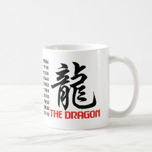 År av draken kaffemugg