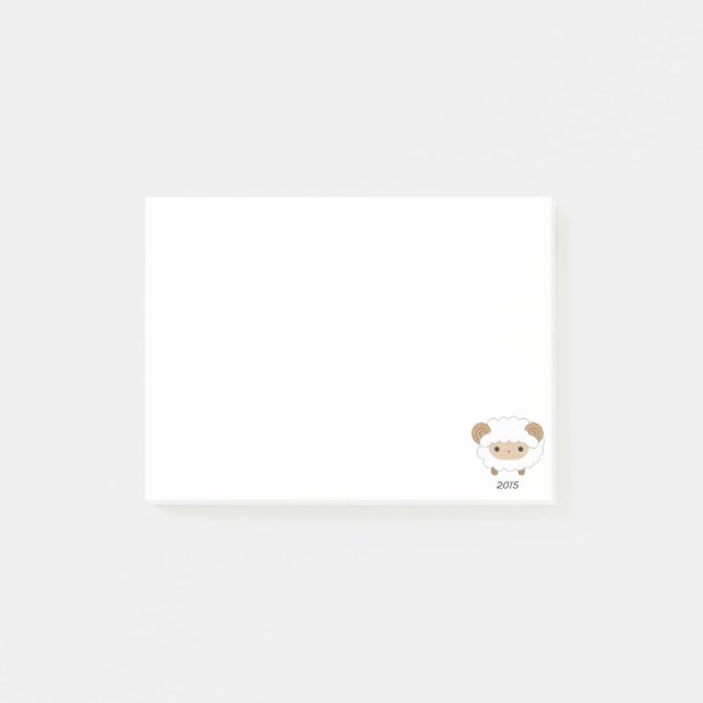 År av fåren - 2015 post-it block (Framsida)