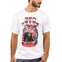 År av frihet Patriotisk Vitörn T-shirt | Amer