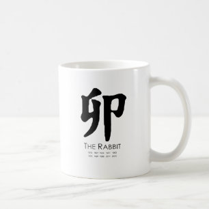 År av kaninen kaffemugg