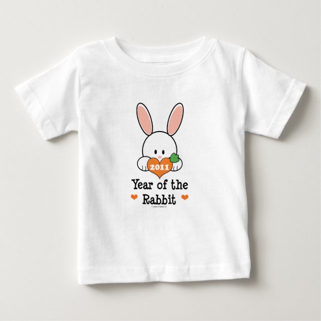 År av kaninspädbarnT-tröja T-shirt (Framsida)