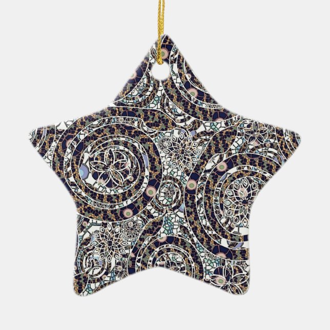 år av ormen julgransprydnad keramik (Framsidan)