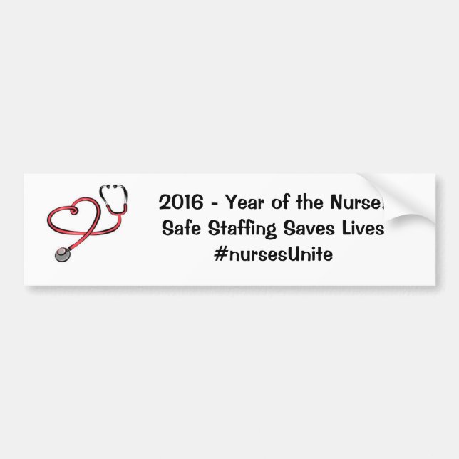 År av sjuksköterskabildekalet bildekal (Framsidan)
